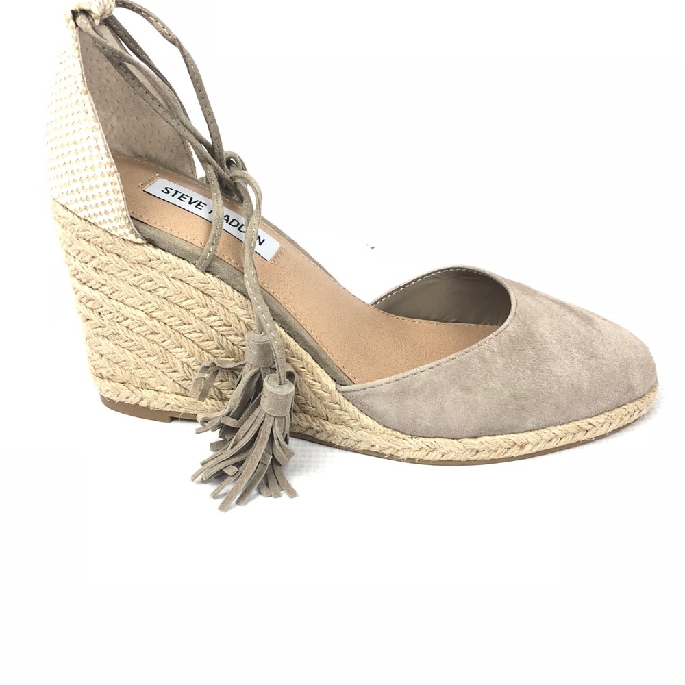 Steve Madden tie around wedges